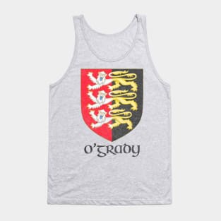 O'Grady / Faded Style Family Crest Design Tank Top